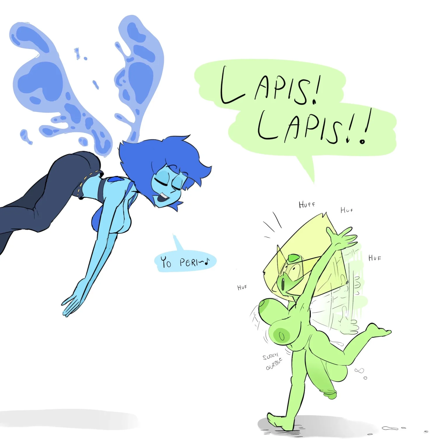 Lapis and peridot porn comic picture 1