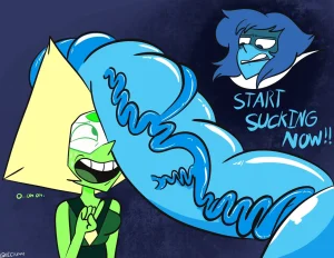 Lapis Lazuli x Peridot porn comic picture 1