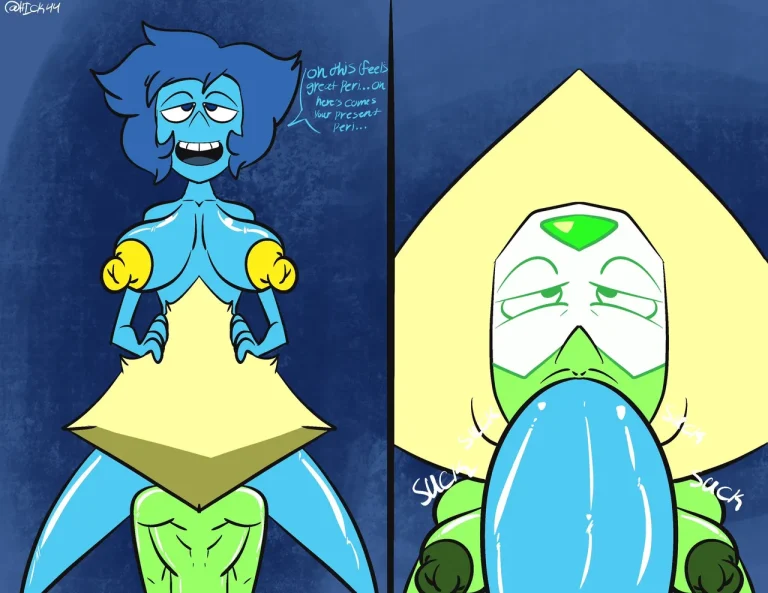 Lapis Lazuli x Peridot porn comic picture 2