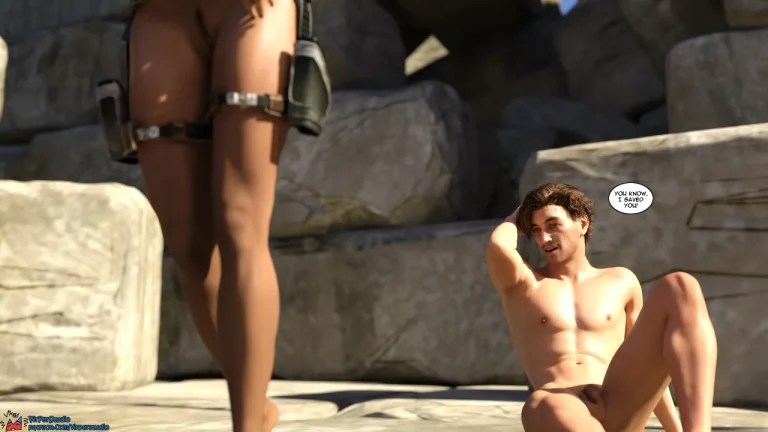 Lara Croft and The Heart of Gold 3 porn comic picture 49