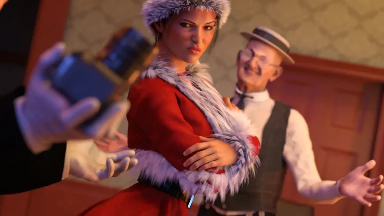 Lara Croft in " Christmas Gift for Winston " porn comic picture 32