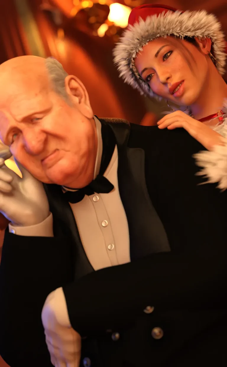 Lara Croft in " Christmas Gift for Winston " porn comic picture 35