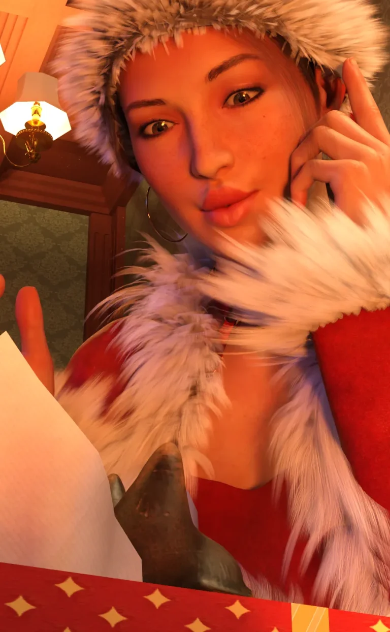 Lara Croft in " Christmas Gift for Winston " porn comic picture 6
