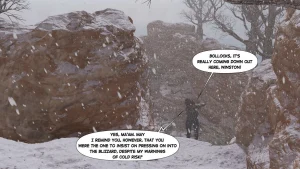 Lara Croft in Snowed Up porn comic picture 1