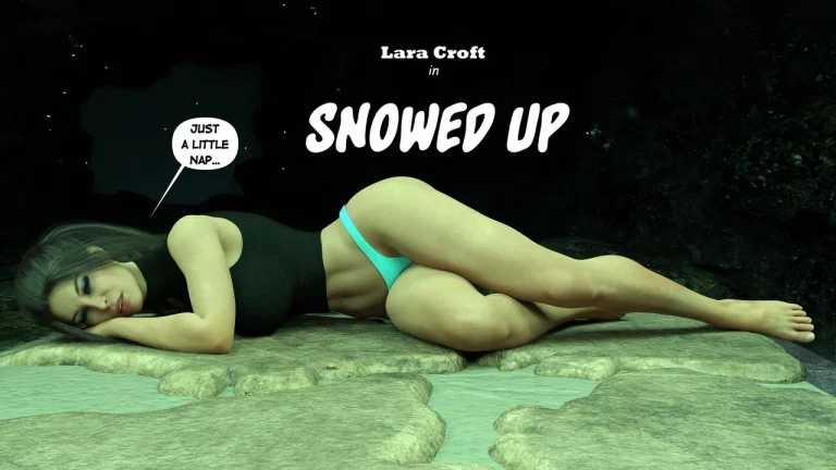 Lara Croft in Snowed Up porn comic picture 11