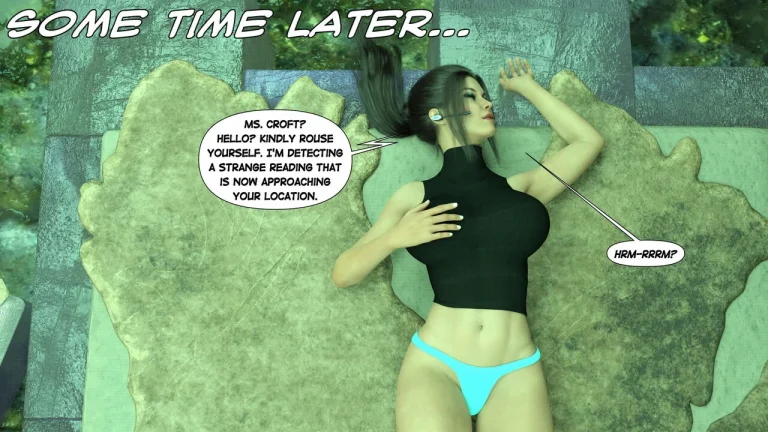 Lara Croft in Snowed Up porn comic picture 12