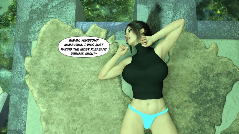 Lara Croft in Snowed Up porn comic picture 13