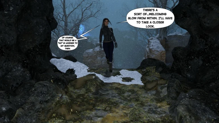 Lara Croft in Snowed Up porn comic picture 4