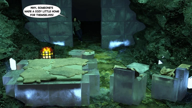 Lara Croft in Snowed Up porn comic picture 6