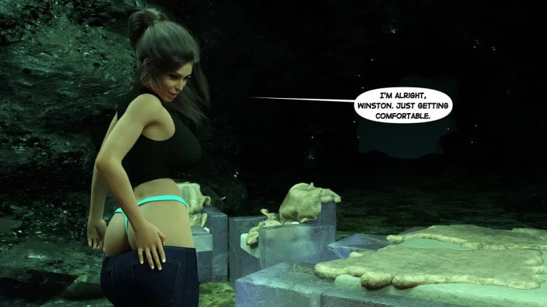 Lara Croft in Snowed Up porn comic picture 8