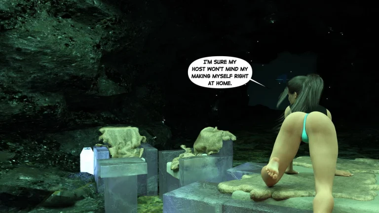 Lara Croft in Snowed Up porn comic picture 9