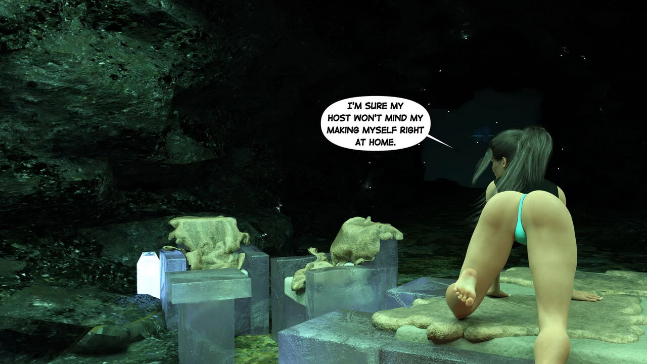 Lara Croft in Snowed Up porn comic picture 9