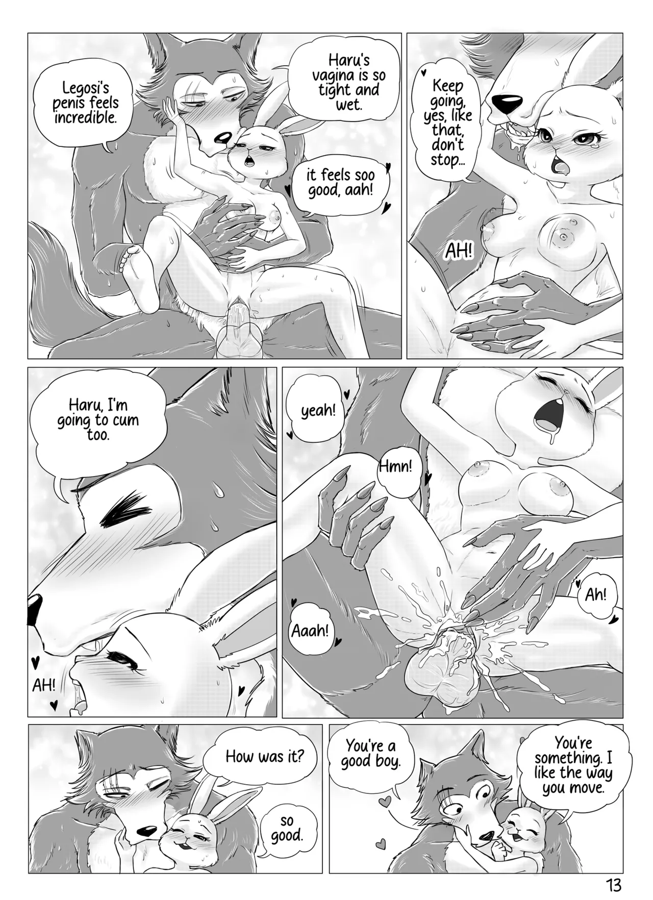 Legoshi x Haru Fanfiction porn comic picture 13