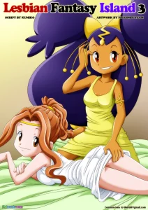 Lesbian Fantasy Island 3 - Love in De-nile porn comic picture 1
