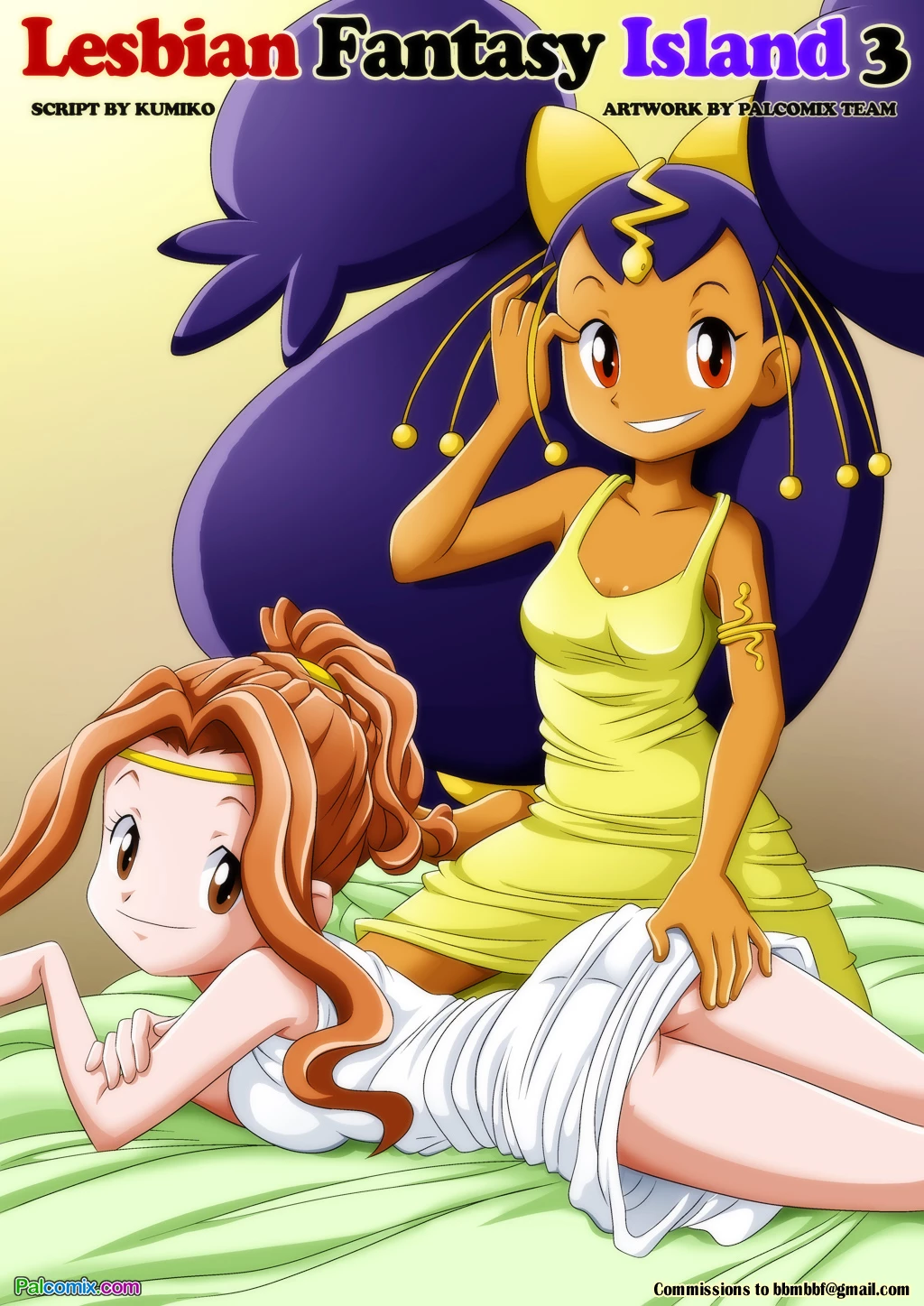 Lesbian Fantasy Island 3 - Love in De-nile porn comic picture 1