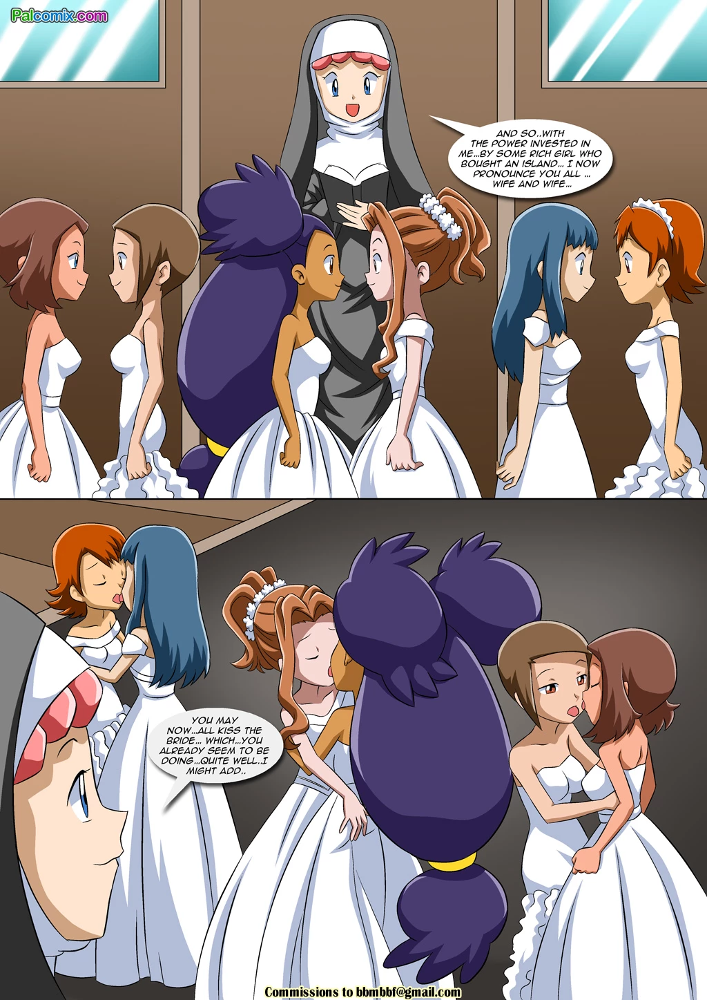 Lesbian Fantasy Island 3 - Love in De-nile porn comic picture 11