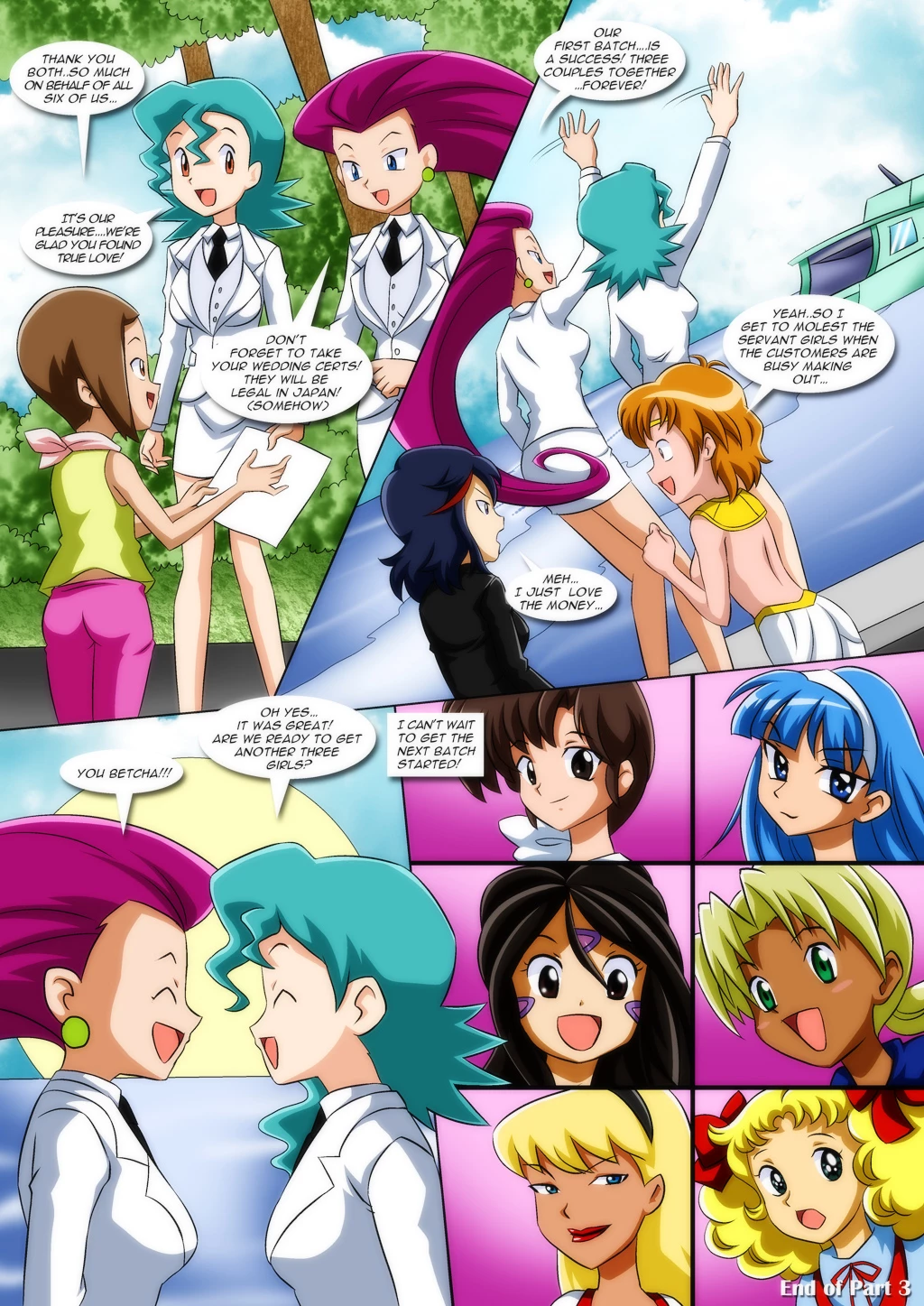 Lesbian Fantasy Island 3 - Love in De-nile porn comic picture 12