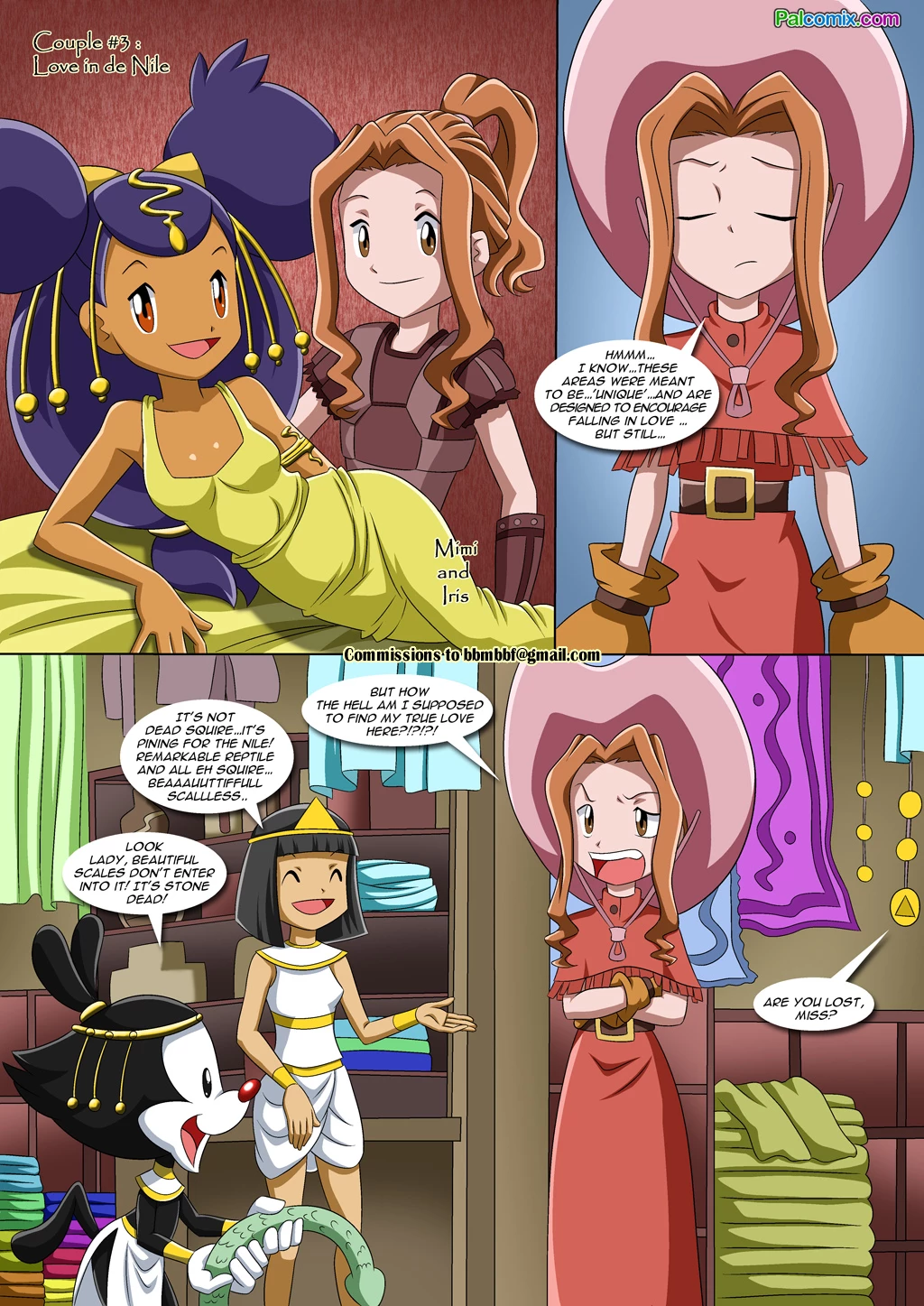 Lesbian Fantasy Island 3 - Love in De-nile porn comic picture 2