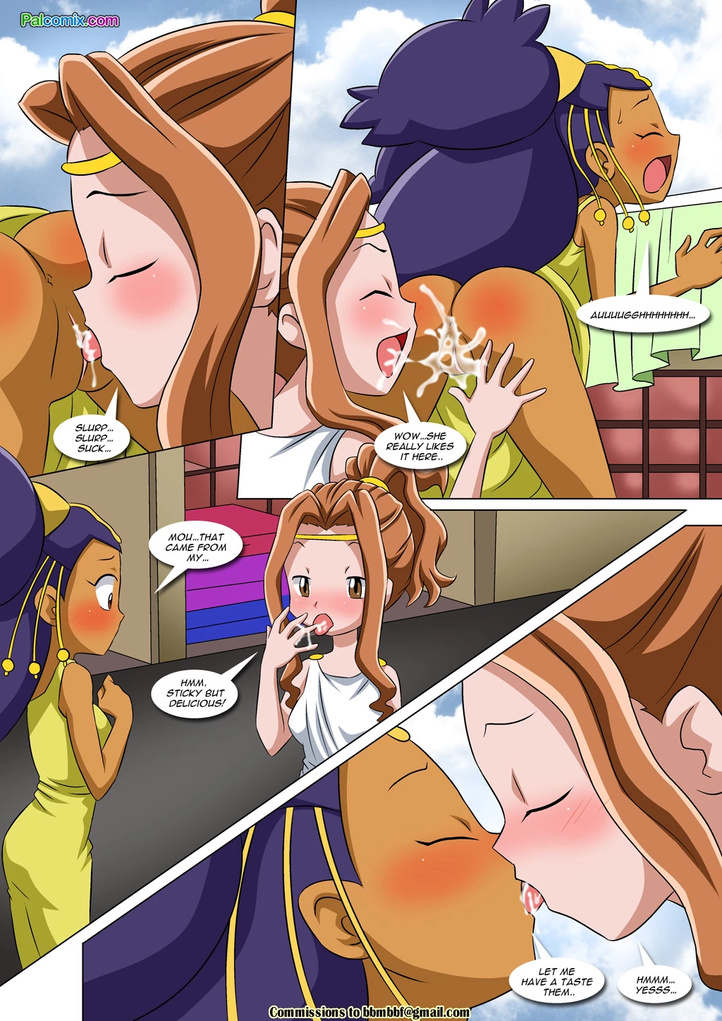 Lesbian Fantasy Island 3 - Love in De-nile porn comic picture 7