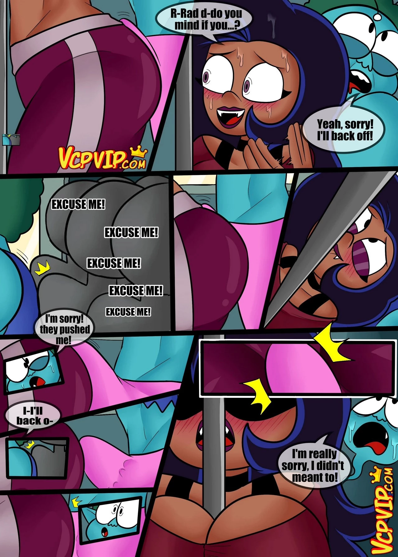 Let's Fuck Heroes - Horny Subway porn comic picture 4