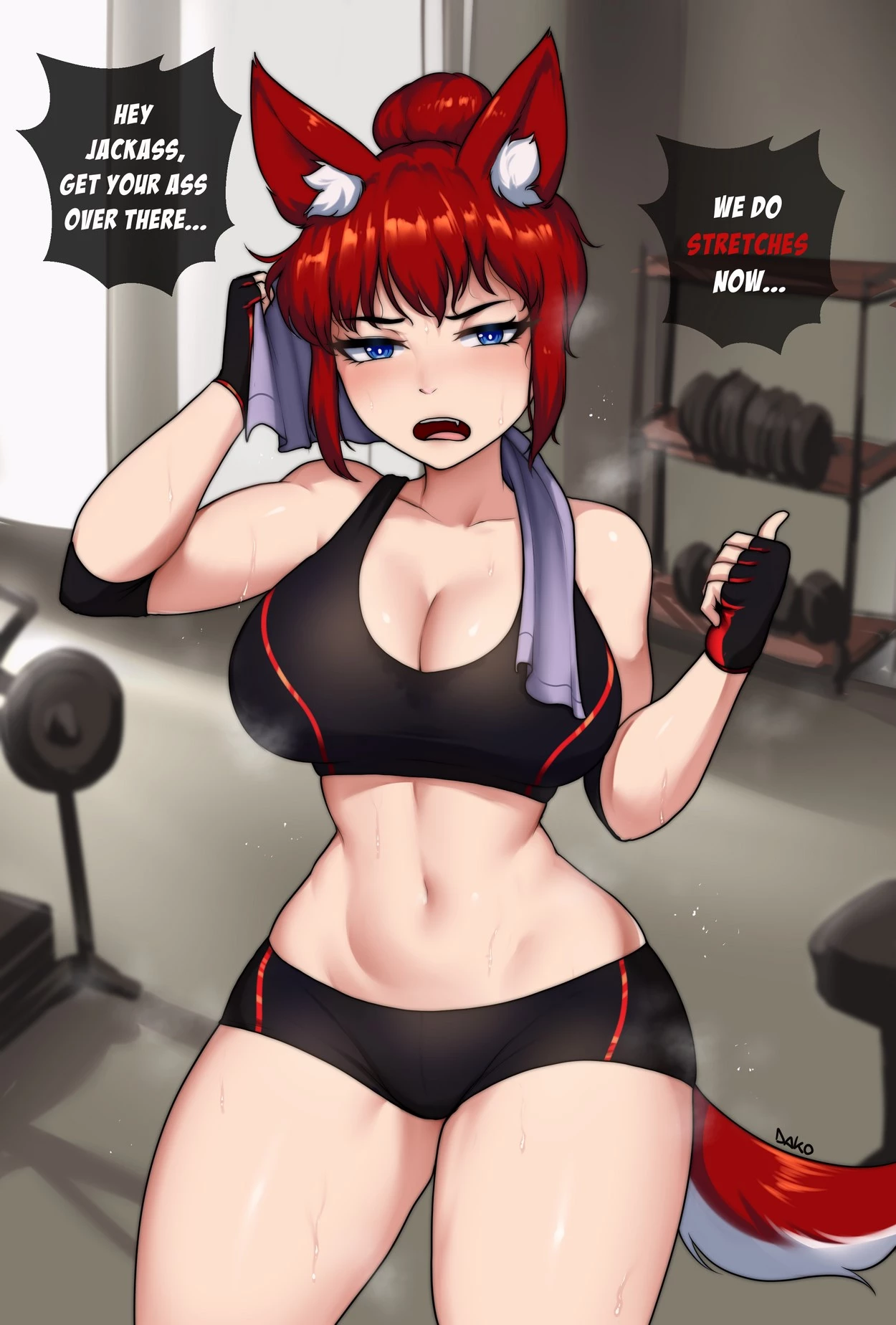 Lina Workout porn comic picture 1