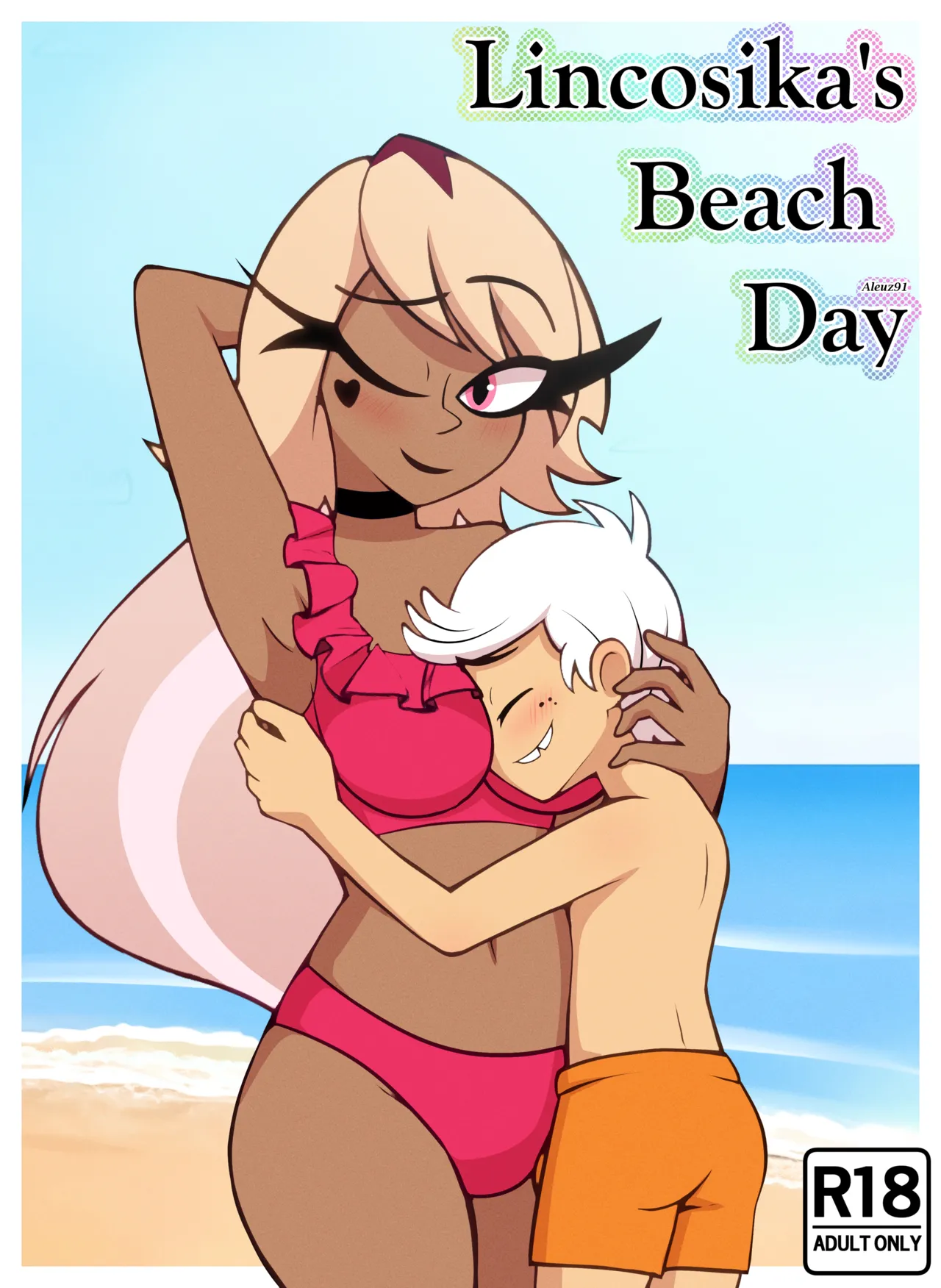 Lincosika's Beach Day porn comic picture 1