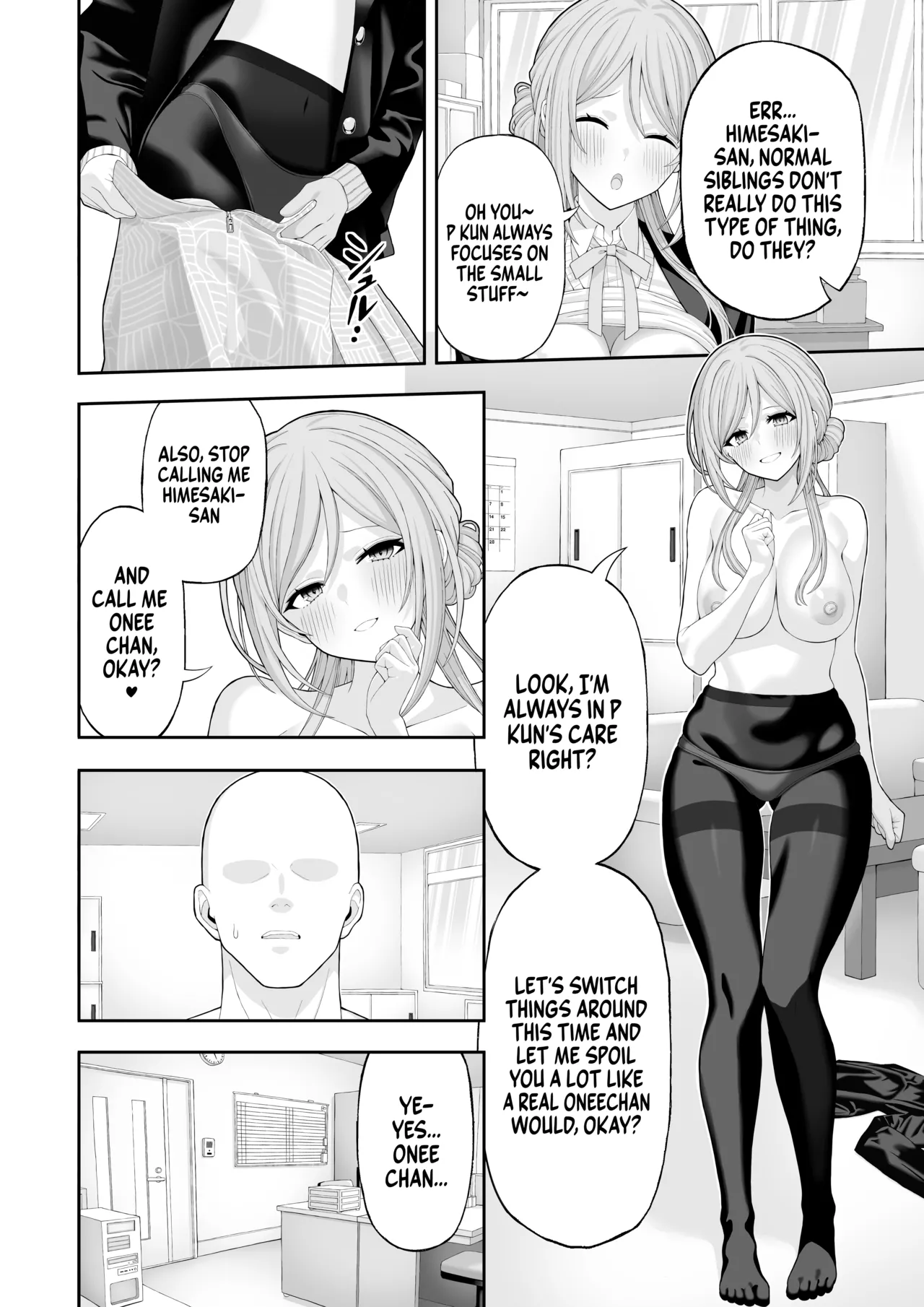 Lovey dovey sex with Big sister porn comic picture 7