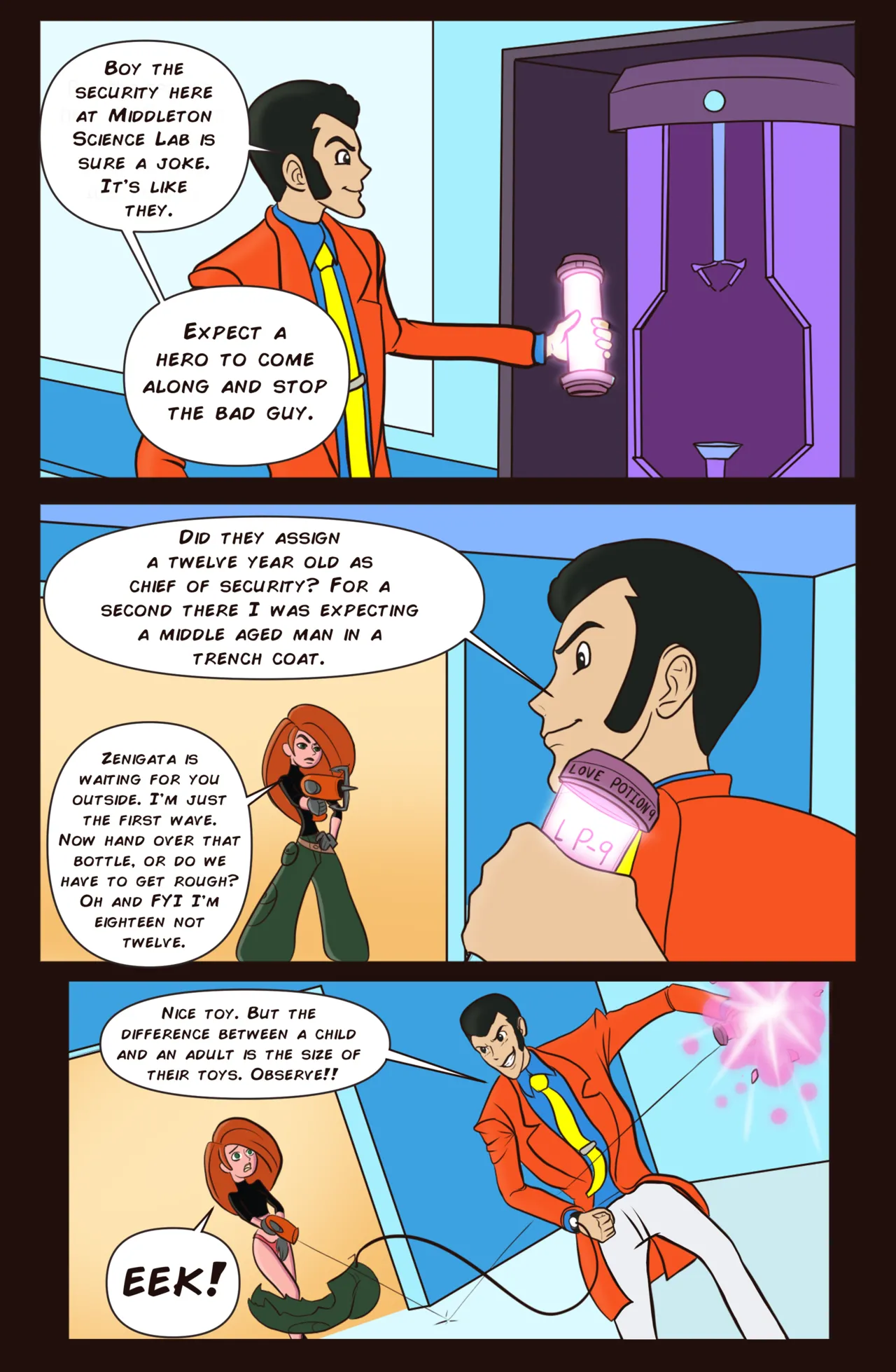 Lupin III x Kim Possible porn comic picture 2
