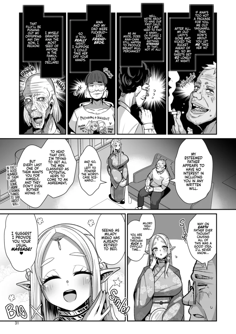 Machinations of an Elven Concubine Part One: Deathbed | H Seidorei Elf no Souzoku Mondai ni Tsuite ~ Rinjuu-hen porn comic picture 33
