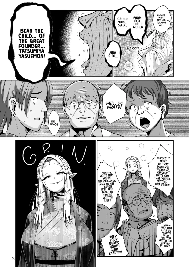 Machinations of an Elven Concubine Part One: Deathbed | H Seidorei Elf no Souzoku Mondai ni Tsuite ~ Rinjuu-hen porn comic picture 55
