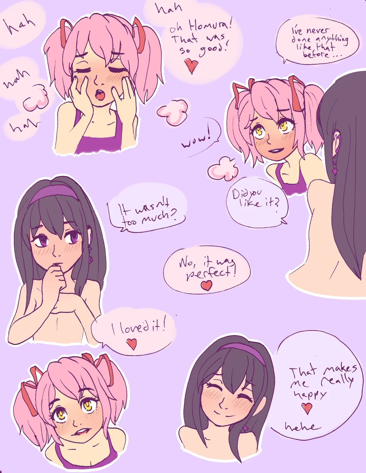 Madoka and Homura porn comic picture 1