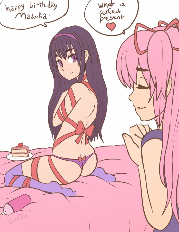 Madoka and Homura porn comic picture 11
