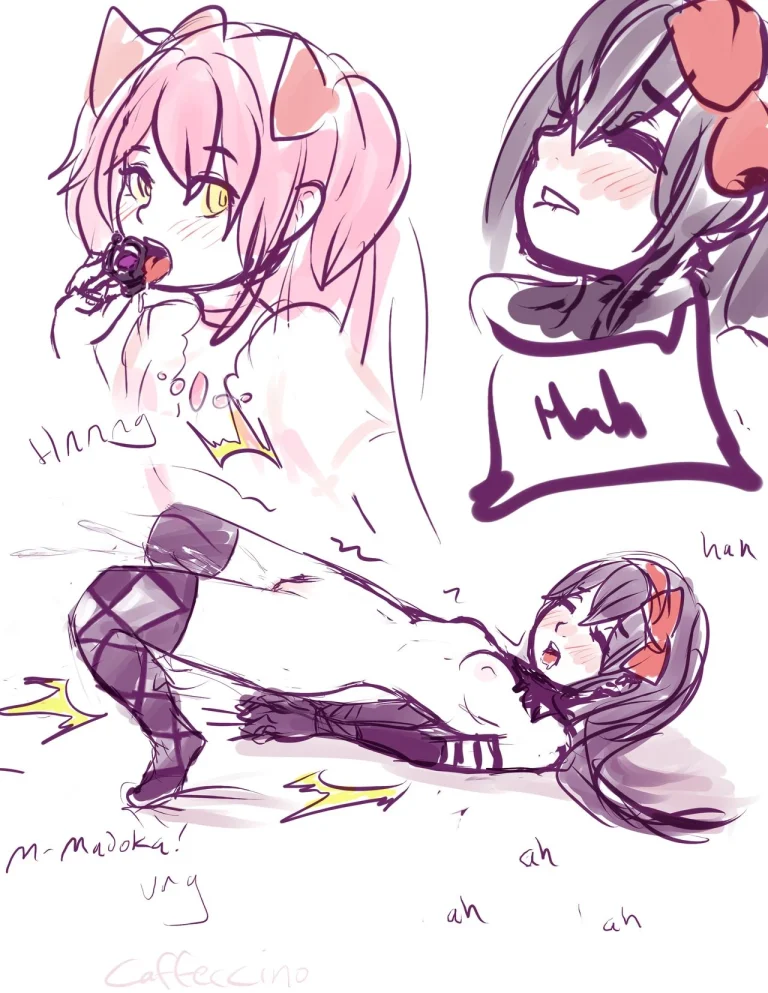 Madoka and Homura porn comic picture 12