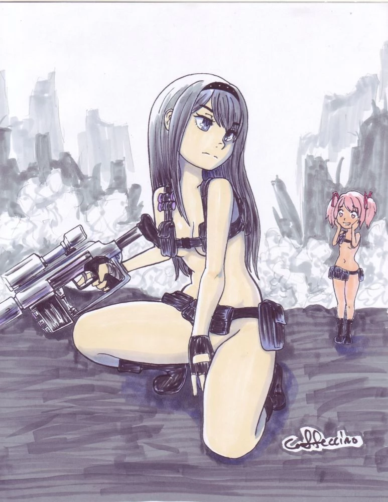 Madoka and Homura porn comic picture 20