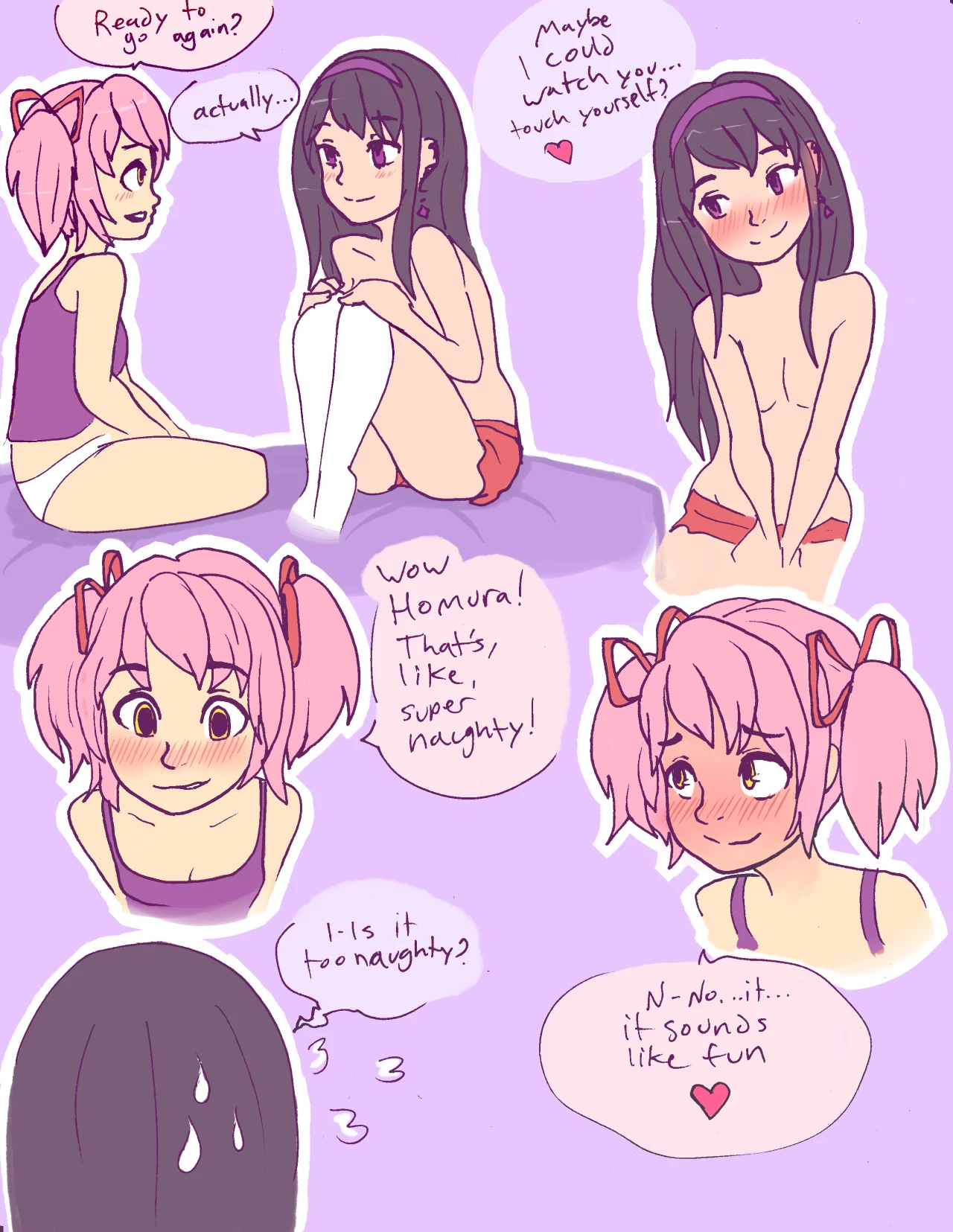 Madoka and Homura porn comic picture 3