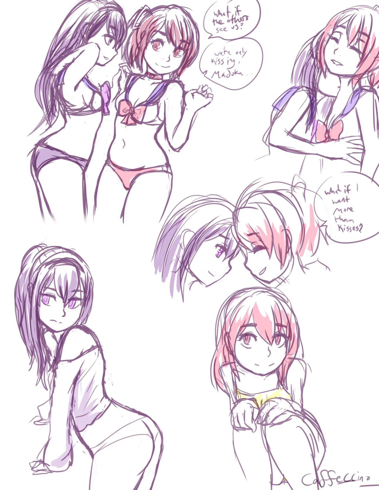 Madoka and Homura porn comic picture 37