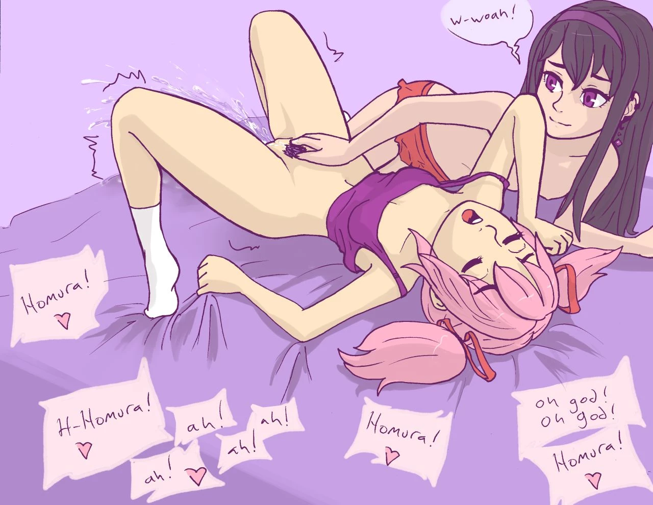 Madoka and Homura porn comic picture 8
