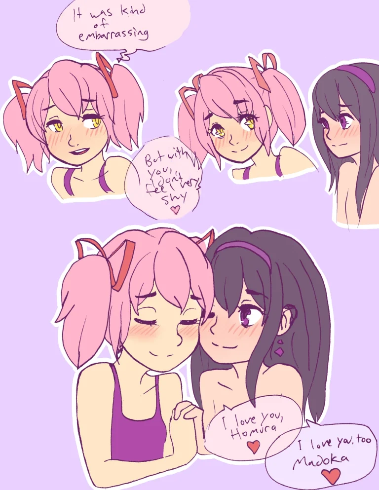 Madoka and Homura porn comic picture 9