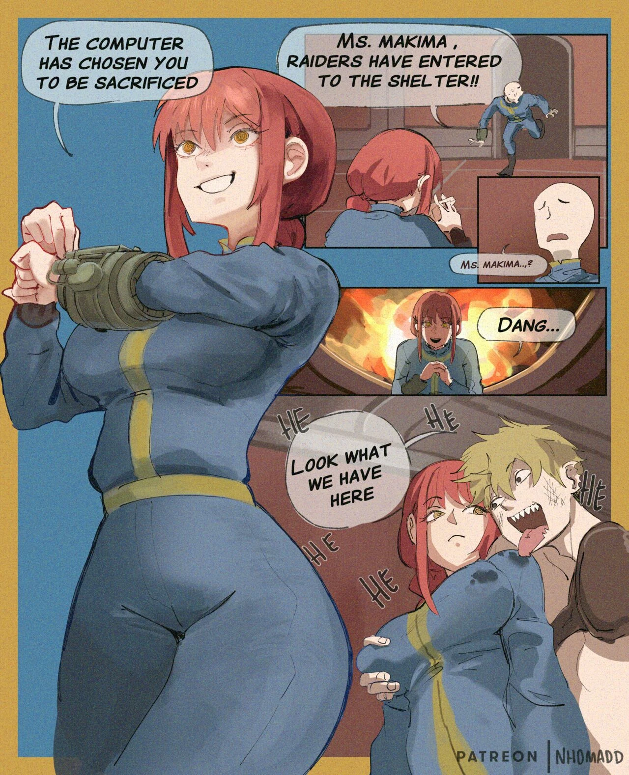 Makima as an Overseer porn comic picture 1