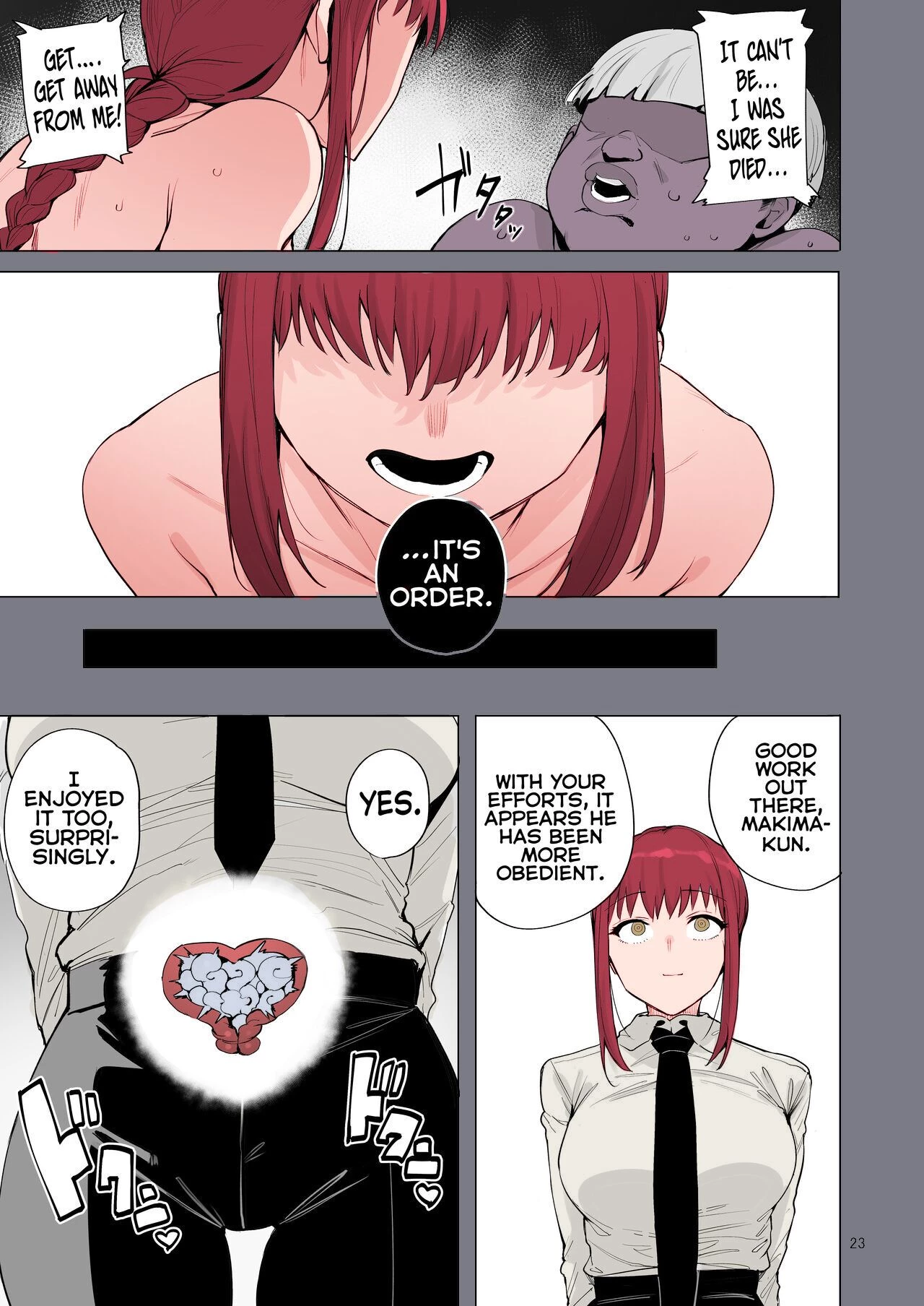 Makima VS Chinpo no Akuma [Colorized] porn comic picture 24