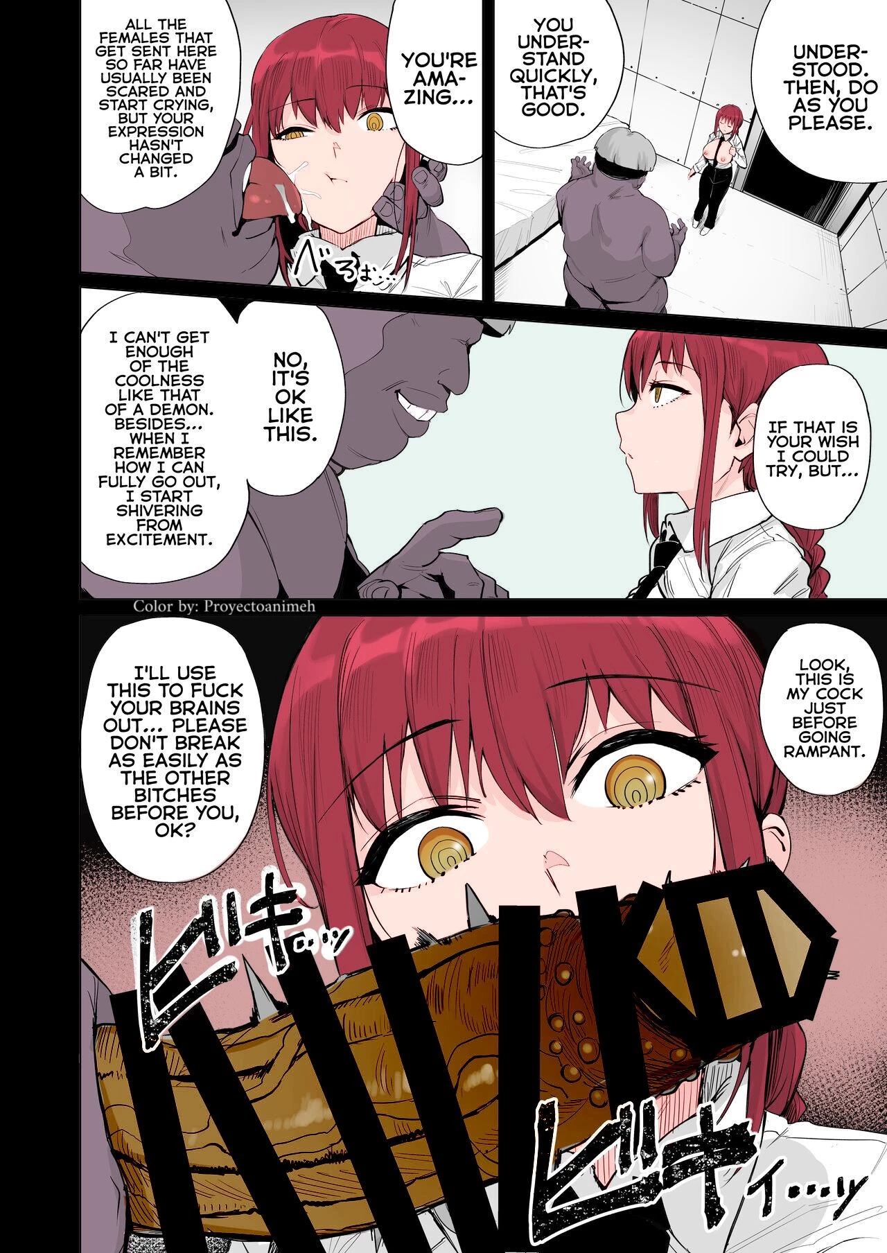 Makima VS Chinpo no Akuma [Colorized] porn comic picture 5