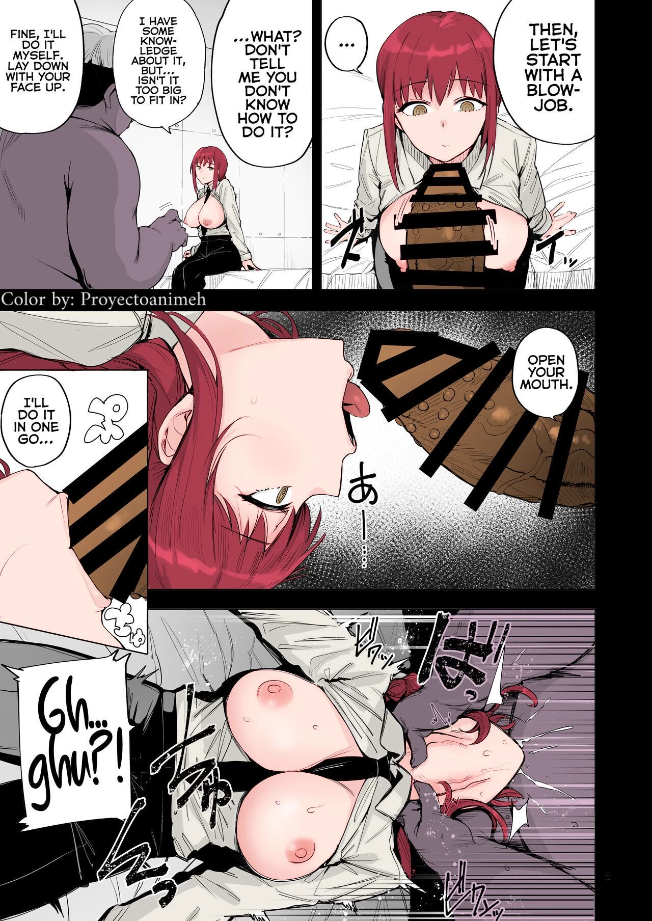 Makima VS Chinpo no Akuma [Colorized] porn comic picture 6