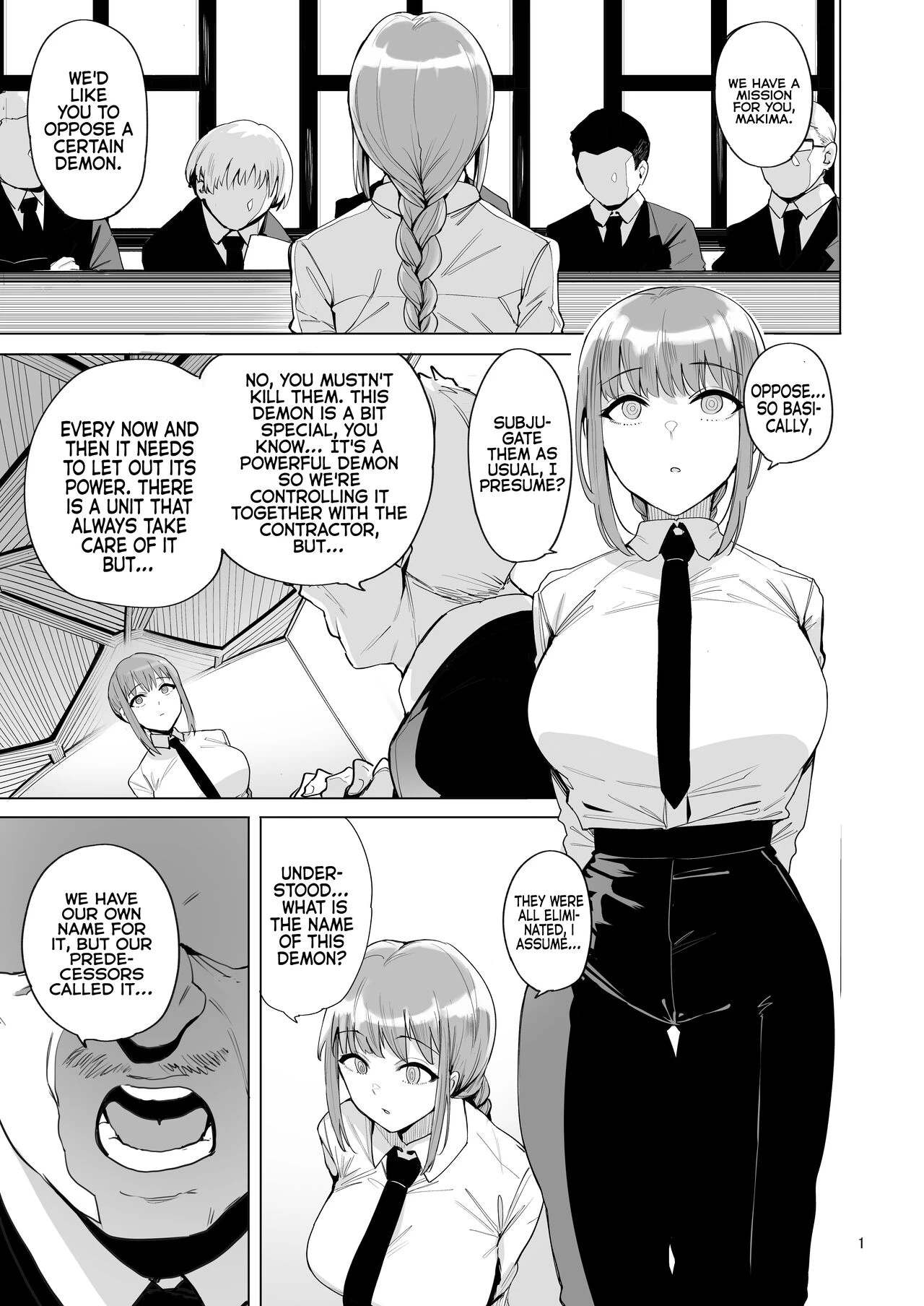 Makima VS Chinpo no Akuma porn comic picture 2