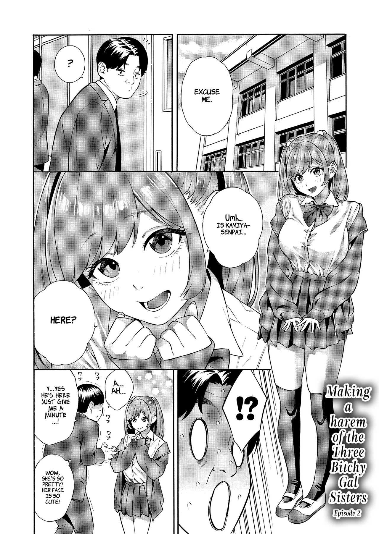 Making a Harem of the Three Bitchy Gal Sisters 2 porn comic picture 4