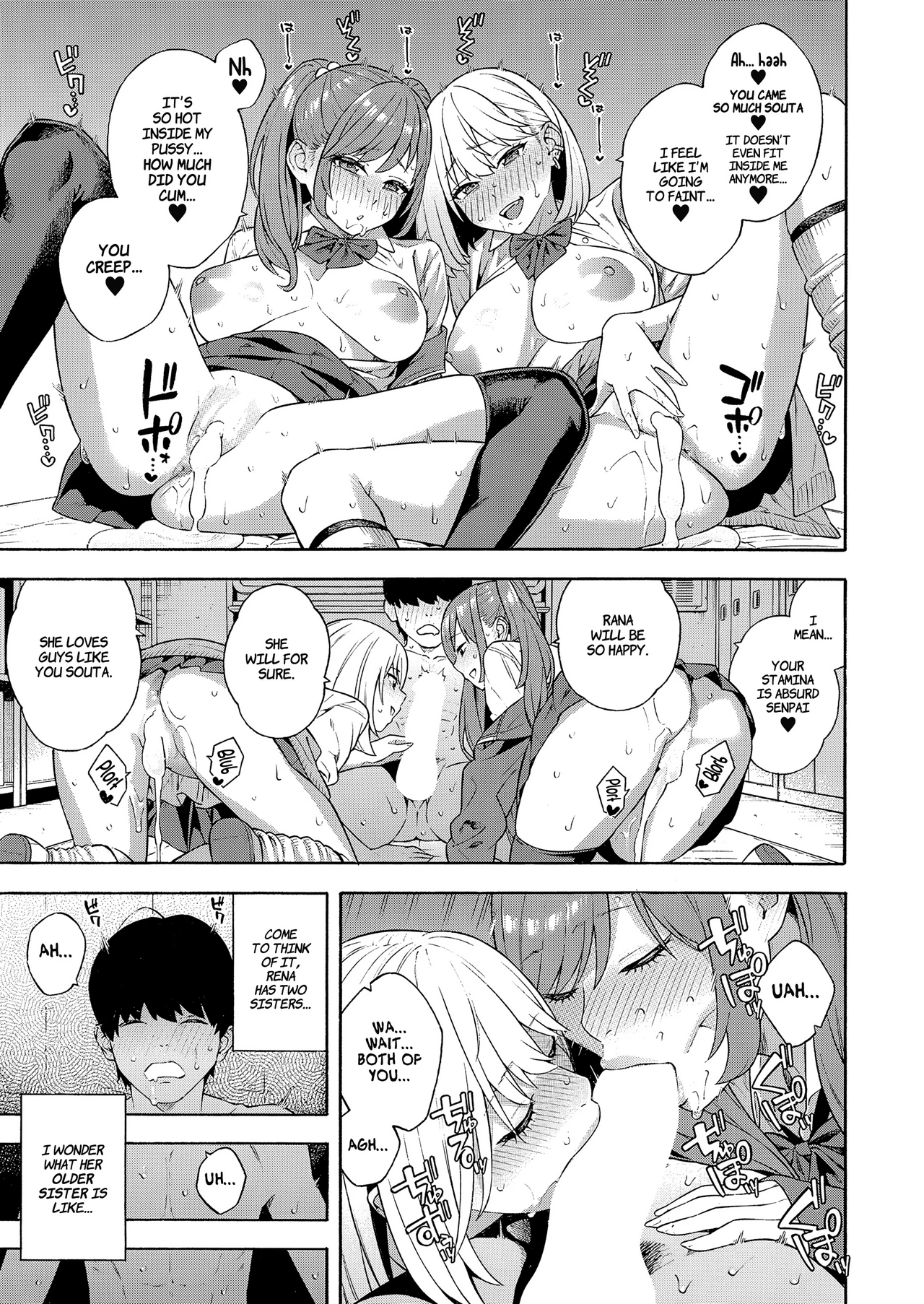 Making a Harem of the Three Bitchy Gal Sisters 2 porn comic picture 41