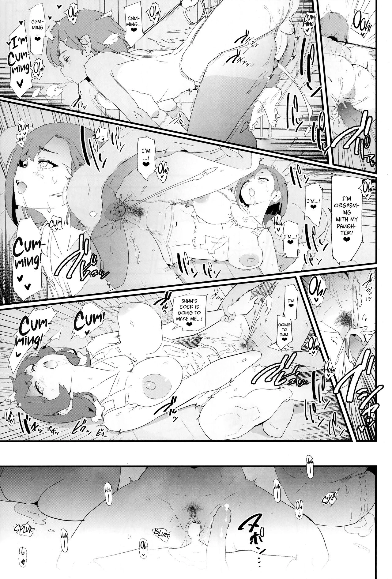 Mama-san Volley de Mama Onaho Kaimakusen! + Onaho Gasshuku Joutou! Buchigire Yankee Shigaraki Mia Sanjou! | Volleyball Mom and Cocksleeve Mom - The Final Battle! porn comic picture 30