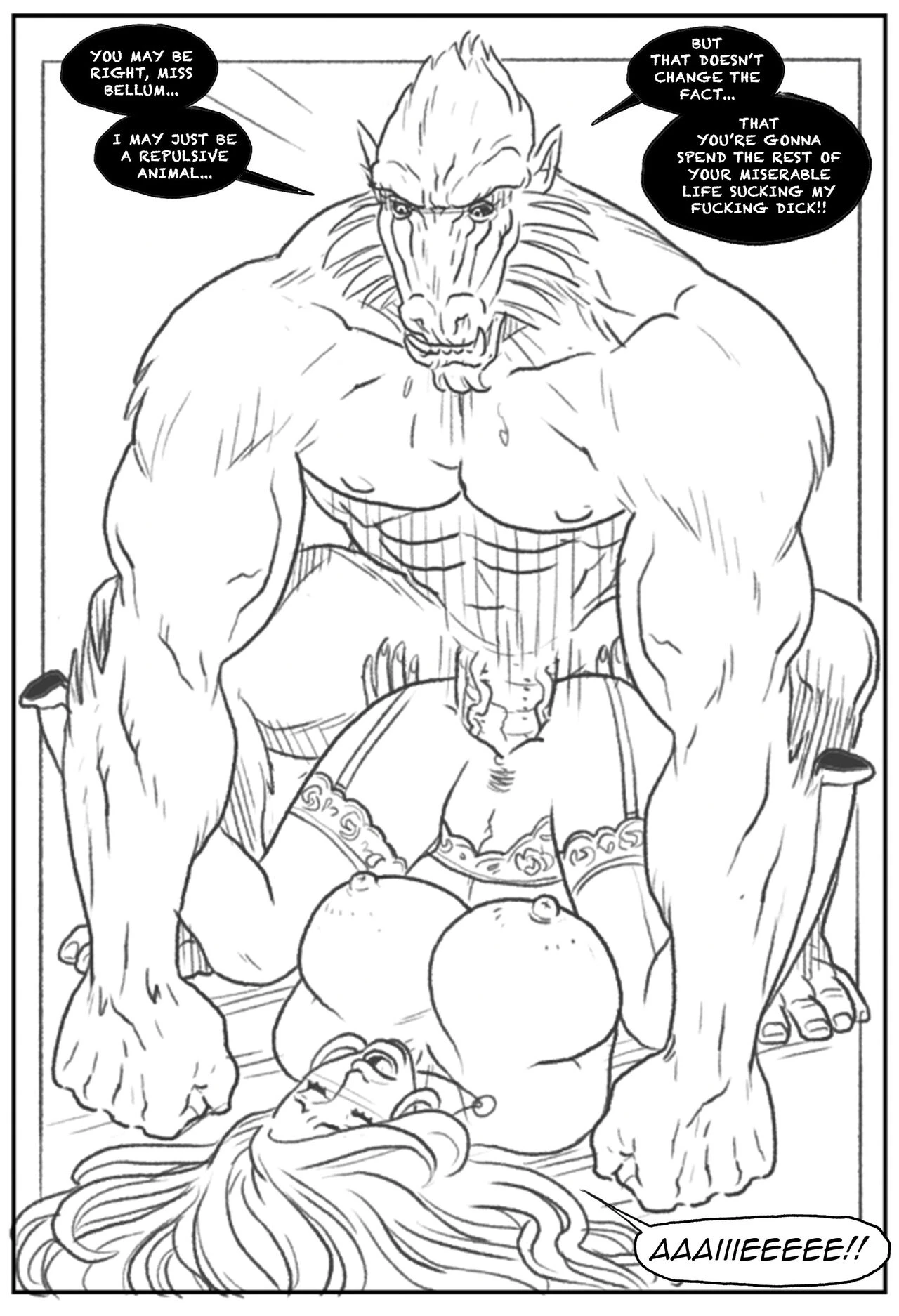 Mandrill vs the Powerpuff Girls porn comic picture 101