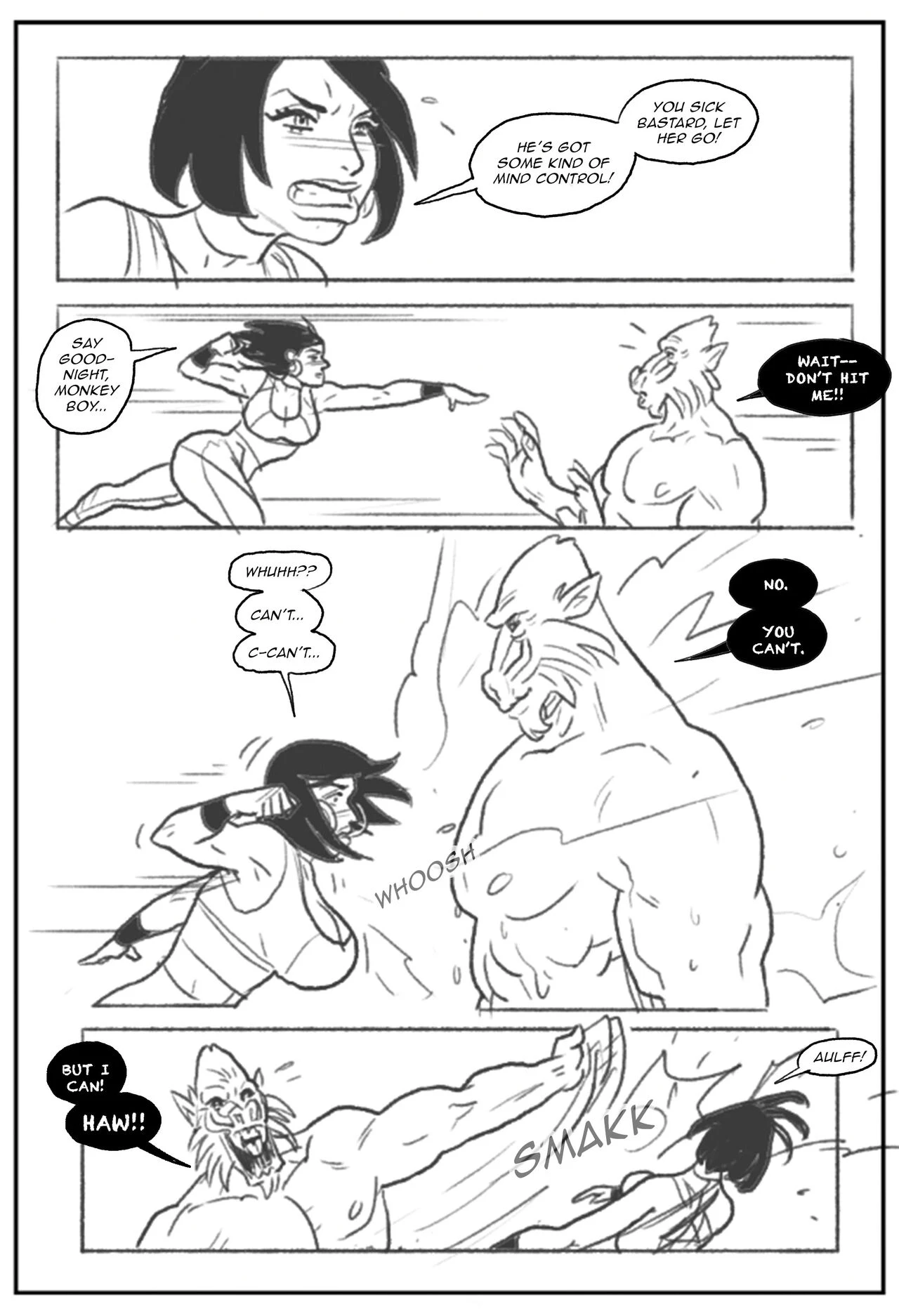Mandrill vs the Powerpuff Girls porn comic picture 16