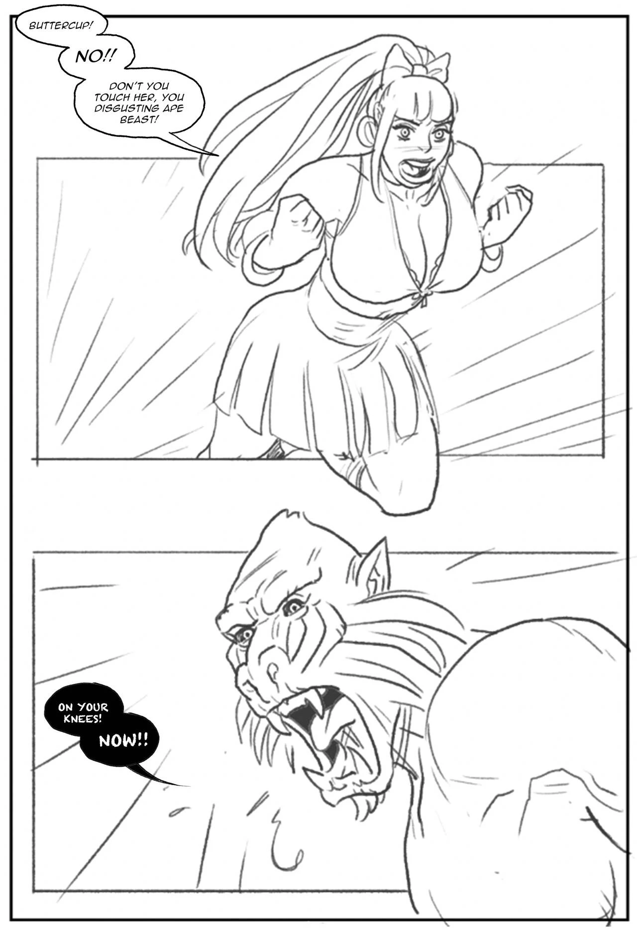 Mandrill vs the Powerpuff Girls porn comic picture 17