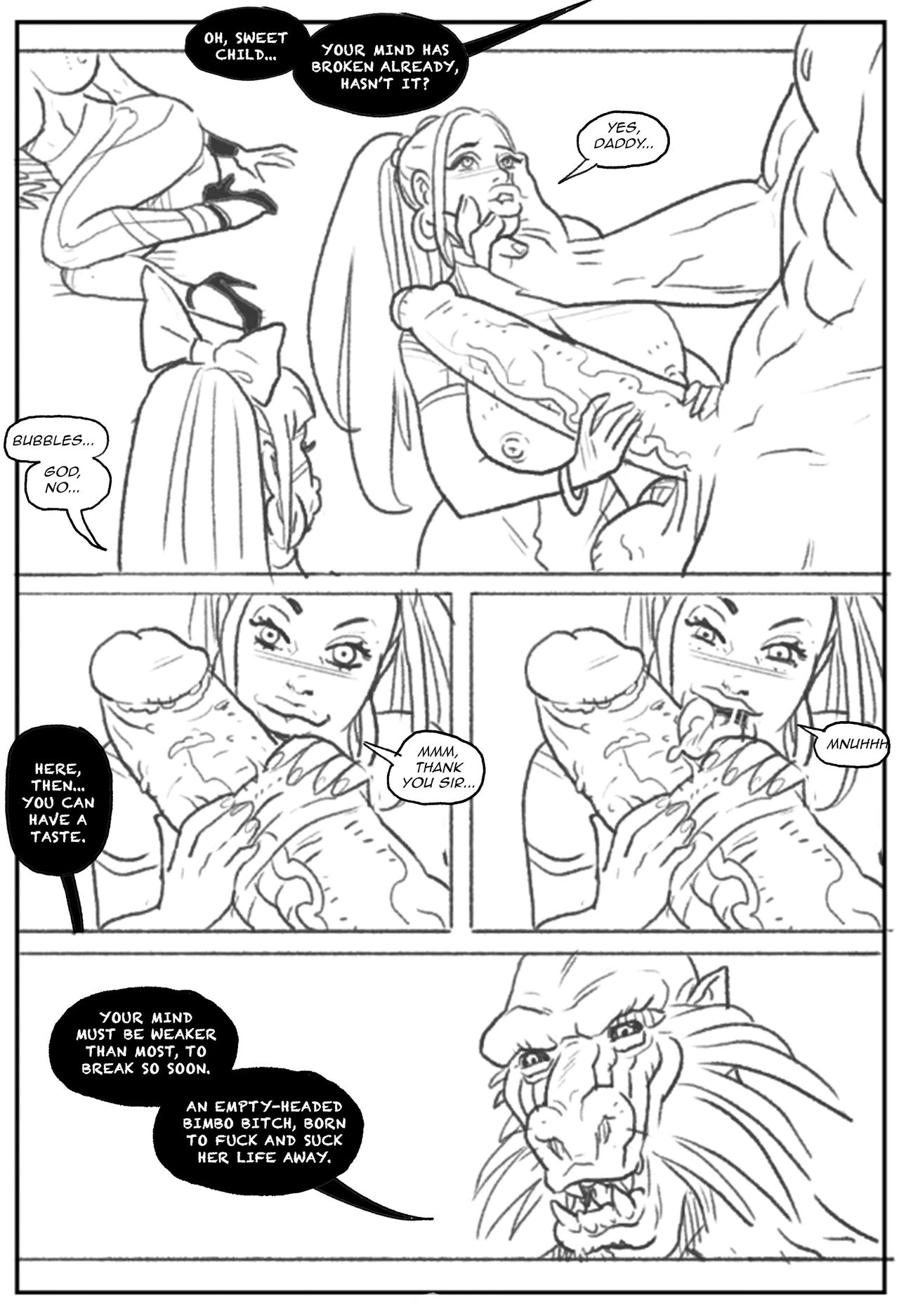 Mandrill vs the Powerpuff Girls porn comic picture 37